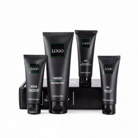 Custom Logo Korean Mens Facial Care Natural Organic Whitening Anti Acne Anti Aging Black Skin Care Set for Men