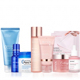 Private Label Korean Skin Care PDRN Cosmetics Natural Beauty Whitening Products Anti-Aging Face Serum Cream Skincare Set